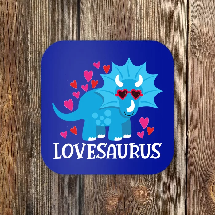 Lovesaurus Steal Hearts Valentine's Day Dinosaur Cute Gift Coaster