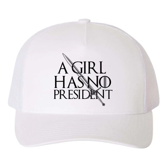 Lady's She Has No President Resist Anti Trump Yupoong Adult 5-Panel Trucker Hat