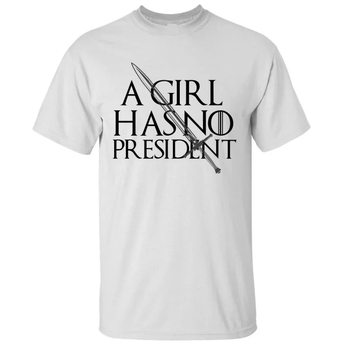 Lady's She Has No President Resist Anti Trump Tall T-Shirt