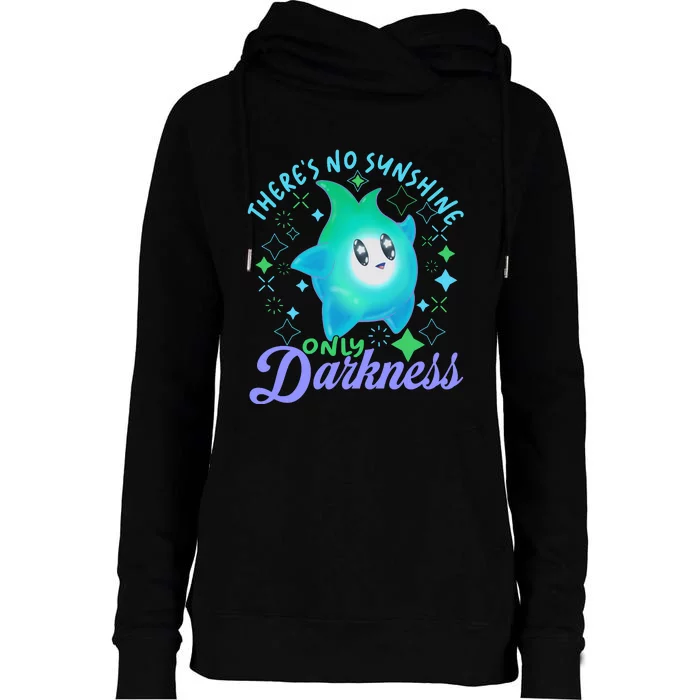 Luma Star Halloween Theres No Sunshine Only Darkness Luna Star Womens Funnel Neck Pullover Hood