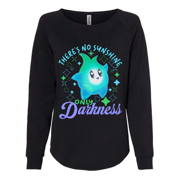 Luma Star Halloween Theres No Sunshine Only Darkness Luna Star Womens California Wash Sweatshirt