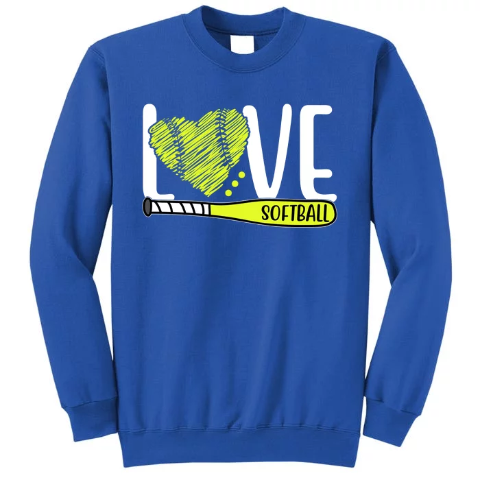 Love Softball Hobby Sport Gift Sweatshirt