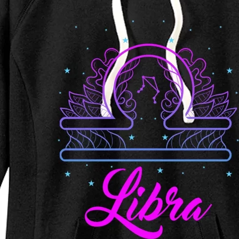 Libra Scale Horoscope Birthday Great Gift Women's Fleece Hoodie