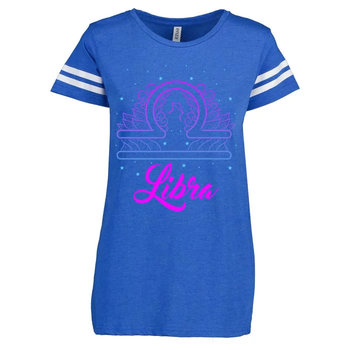 Libra Scale Horoscope Birthday Great Gift Enza Ladies Jersey Football T-Shirt