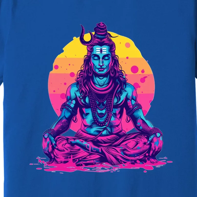 Lord Shiva Hindu God Worshipping Cool Gift Premium T-Shirt