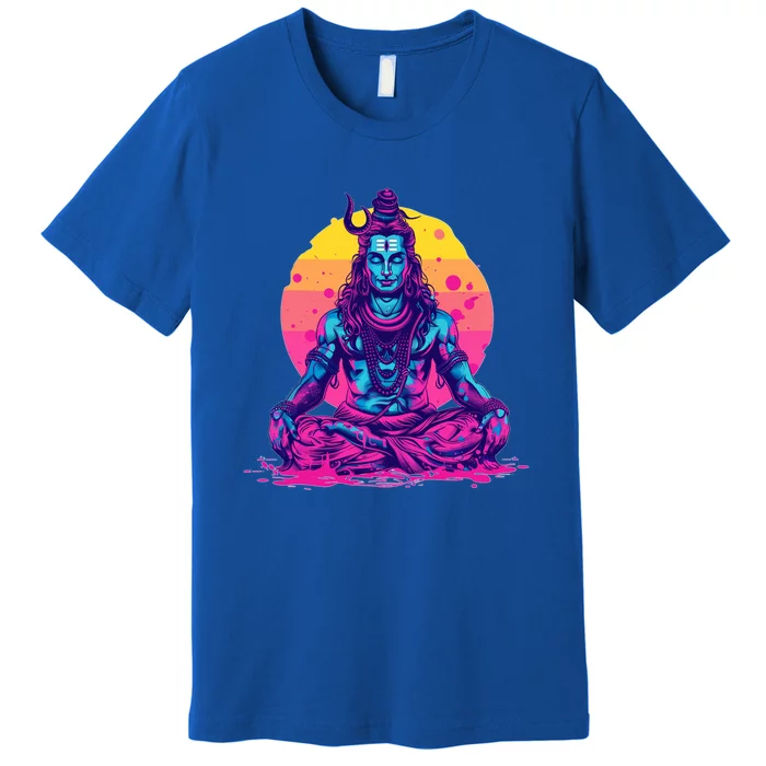 Lord Shiva Hindu God Worshipping Cool Gift Premium T-Shirt