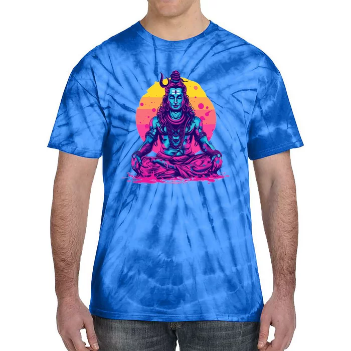 Lord Shiva Hindu God Worshipping Cool Gift Tie-Dye T-Shirt