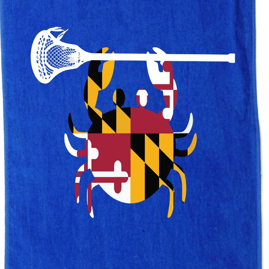 Lacrosse Shirts Helmet Sticks LAX Maryland Flag Gift Platinum Collection Golf Towel