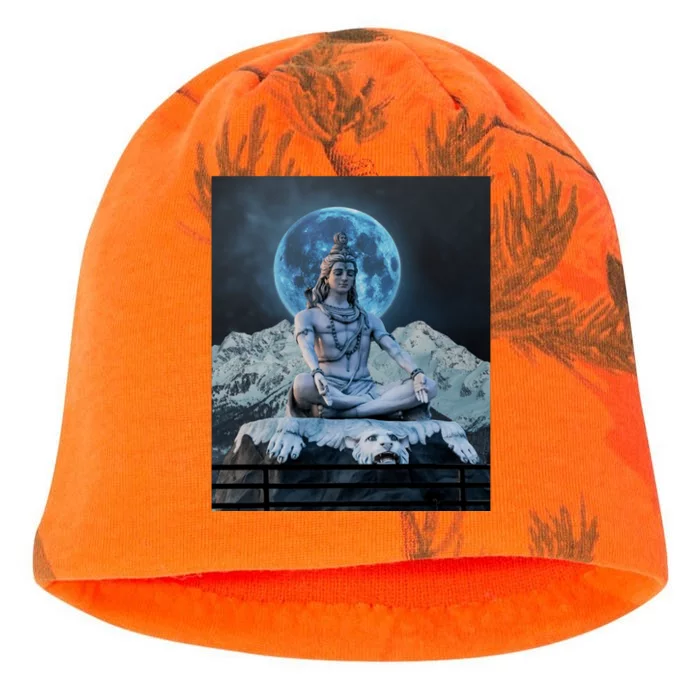 Lord Shiva Hinduism Blue Moon Gift Kati - Camo Knit Beanie