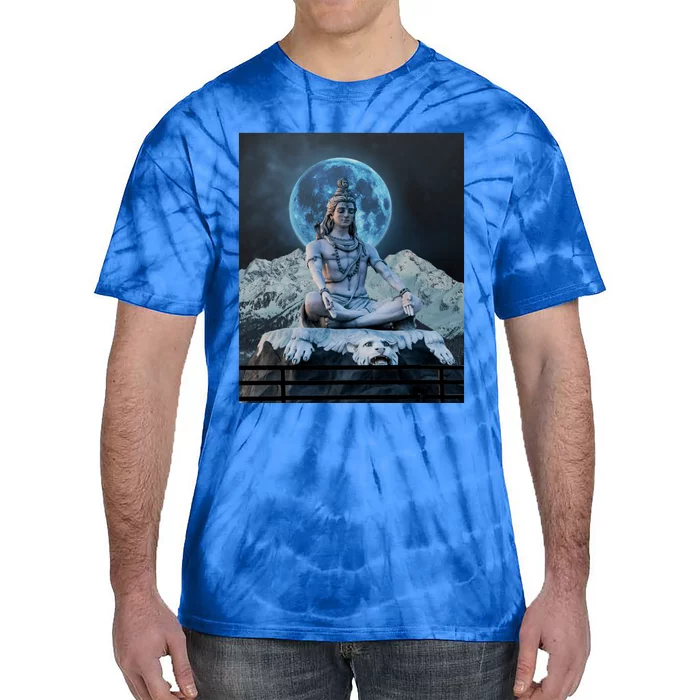 Lord Shiva Hinduism Blue Moon Gift Tie-Dye T-Shirt