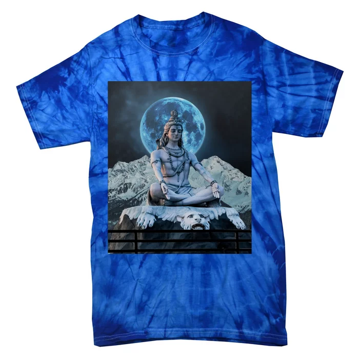 Lord Shiva Hinduism Blue Moon Gift Tie-Dye T-Shirt