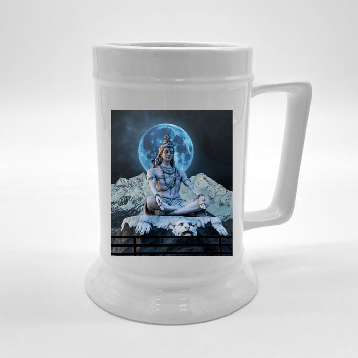 Lord Shiva Hinduism Blue Moon Gift Front & Back Beer Stein