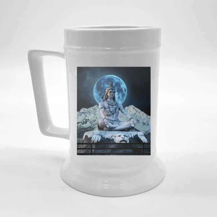 Lord Shiva Hinduism Blue Moon Gift Front & Back Beer Stein