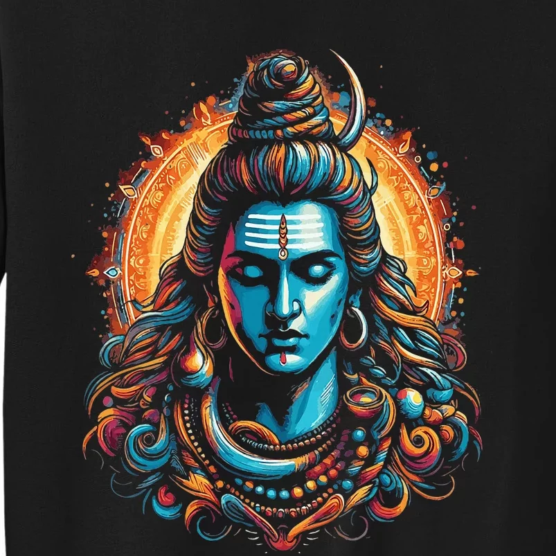 Lord Shiva Hindu God Mahadeva Trident Hinduism Devotee Tall Sweatshirt