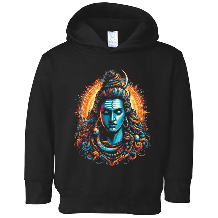 Lord Shiva Hindu God Mahadeva Trident Hinduism Devotee Toddler Hoodie