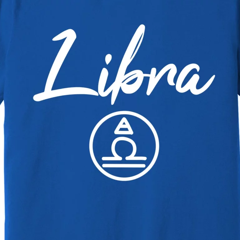 Libra Symbol Horoscope Zodiac Sign Astrology Meaningful Gift Premium T-Shirt