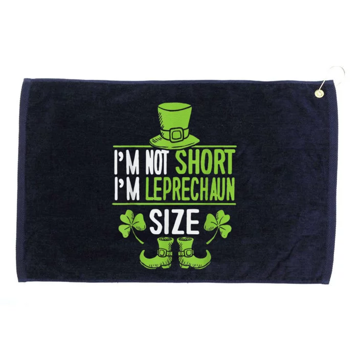 Leprechaun Shamrock Happy St Patricks Day Grommeted Golf Towel