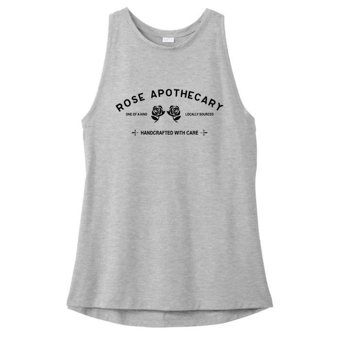 Locally Sourced Handcrafted With Care Moira Rose David Rose Schitt Creek Rose Ap Ladies Tri-Blend Wicking Tank