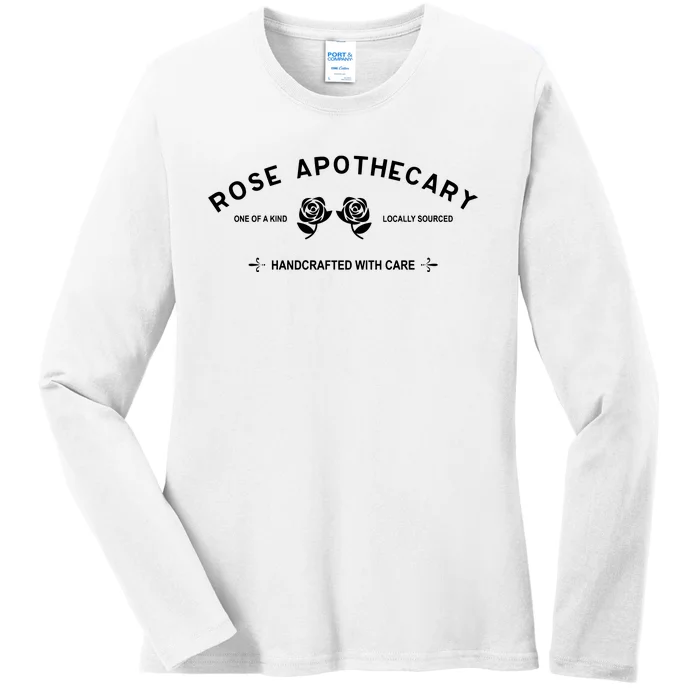 Locally Sourced Handcrafted With Care Moira Rose David Rose Schitt Creek Rose Ap Ladies Long Sleeve Shirt