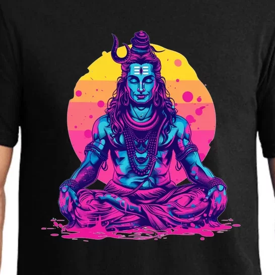 Lord Shiva Hindu God Worshipping Great Gift Pajama Set