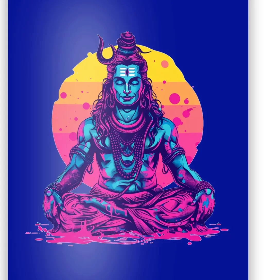 Lord Shiva Hindu God Worshipping Great Gift Poster