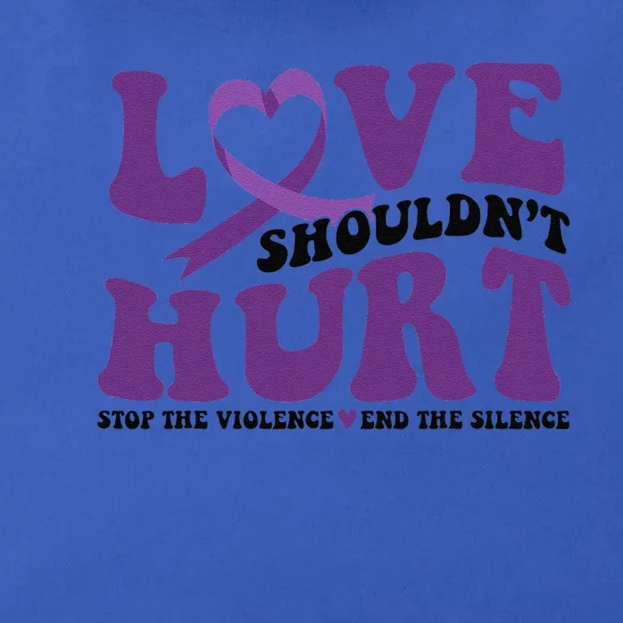 Love ShouldnT Hurt Stop The Violence End The Silence Zip Tote Bag