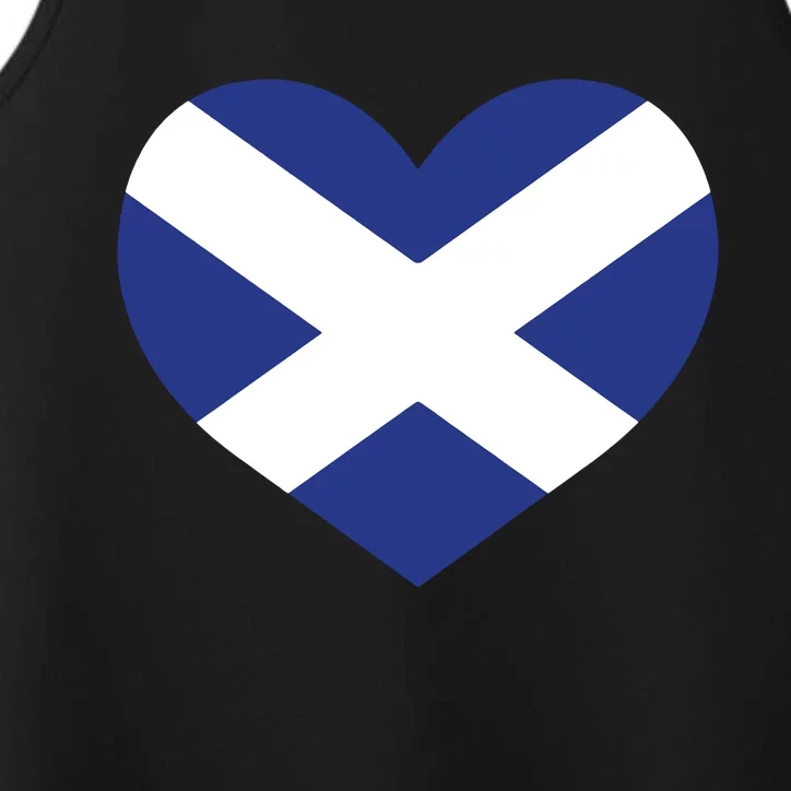 Ladies Scotland Heart Flag Scotland Performance Tank