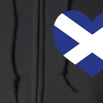 Ladies Scotland Heart Flag Scotland Full Zip Hoodie