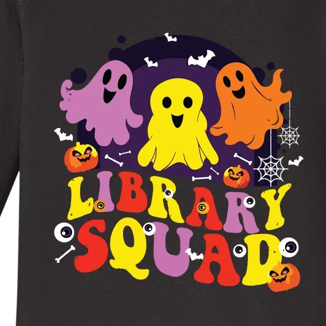 Library Squad Halloween Librarian Nurse Matching Baby Long Sleeve Bodysuit