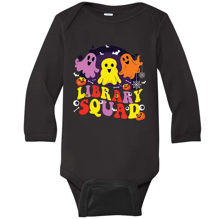 Library Squad Halloween Librarian Nurse Matching Baby Long Sleeve Bodysuit