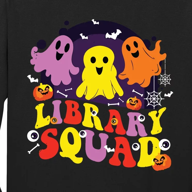 Library Squad Halloween Librarian Nurse Matching Tall Long Sleeve T-Shirt