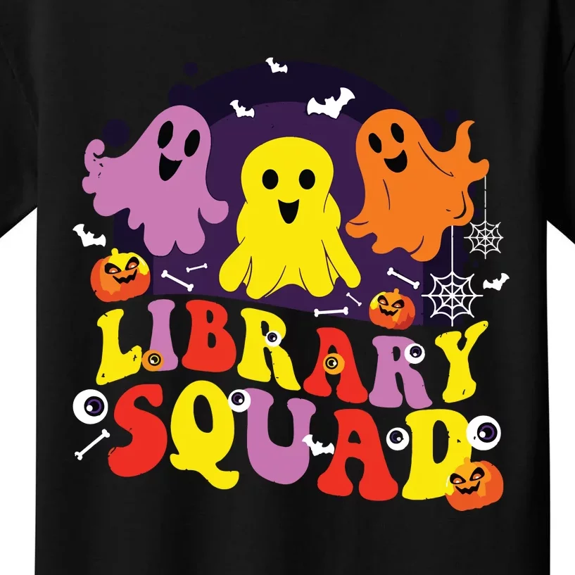 Library Squad Halloween Librarian Nurse Matching Kids T-Shirt