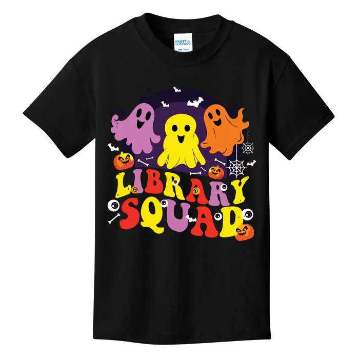 Library Squad Halloween Librarian Nurse Matching Kids T-Shirt