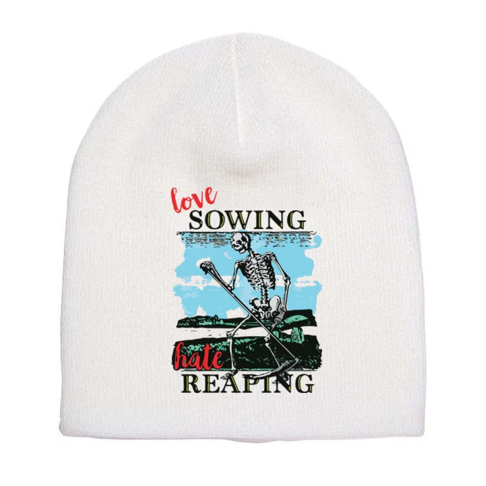 Love Sowing Hate Reaping Short Acrylic Beanie