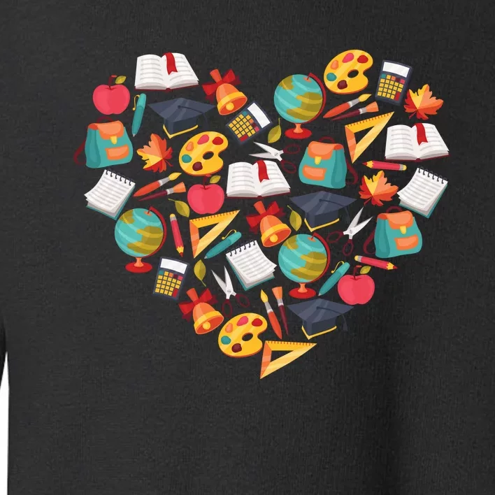 Love School Heart Toddler Sweatshirt