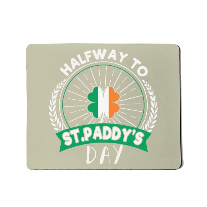 Leprechaun Shamrock Irish Halfwayo Saint Paddys Day Mousepad