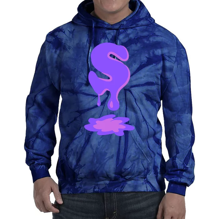 Letter S In Purple Tie Dye Hoodie