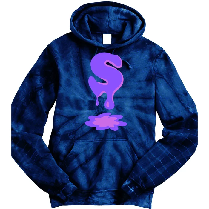 Letter S In Purple Tie Dye Hoodie