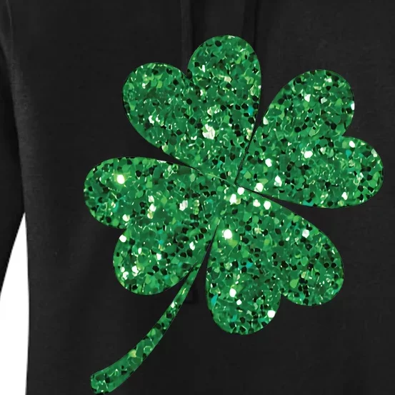 Lucky Shamrock Irish St Patrick's Day Clover 4 Leaf Women's Pullover Hoodie