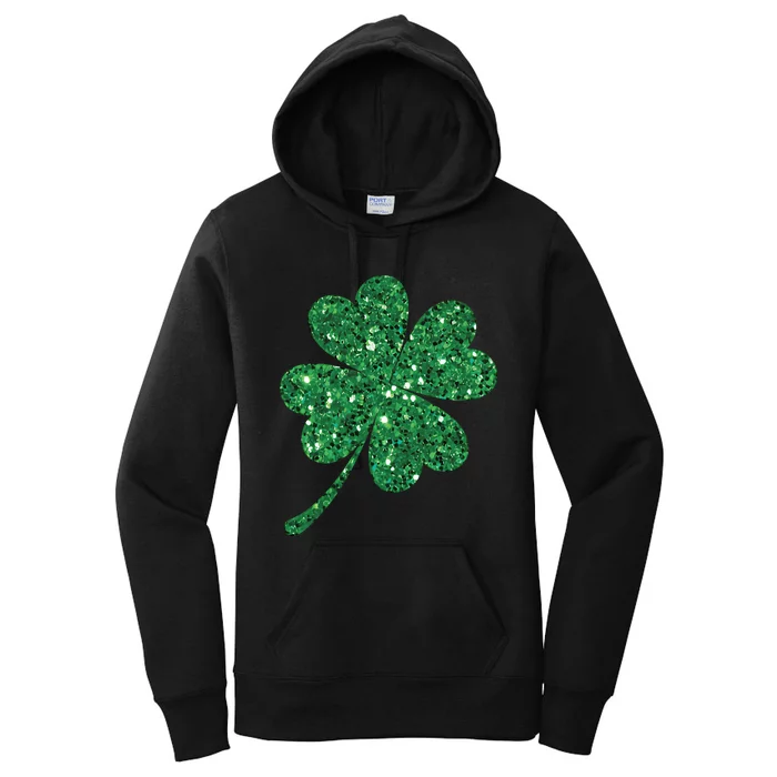 Lucky Shamrock Irish St Patrick's Day Clover 4 Leaf Women's Pullover Hoodie