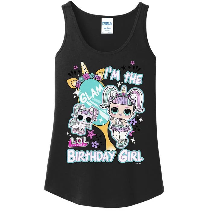 LOL Surprise I'm The Glam Birthday Girl Ladies Essential Tank