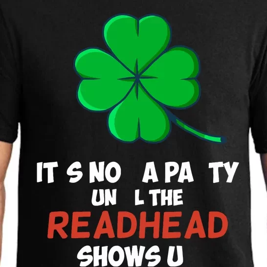 Lucky Shamrock Joke For Redhead St Paddys St Patricks Day Pajama Set