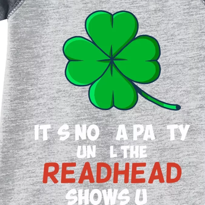 Lucky Shamrock Joke For Redhead St Paddys St Patricks Day Infant Baby Jersey Bodysuit