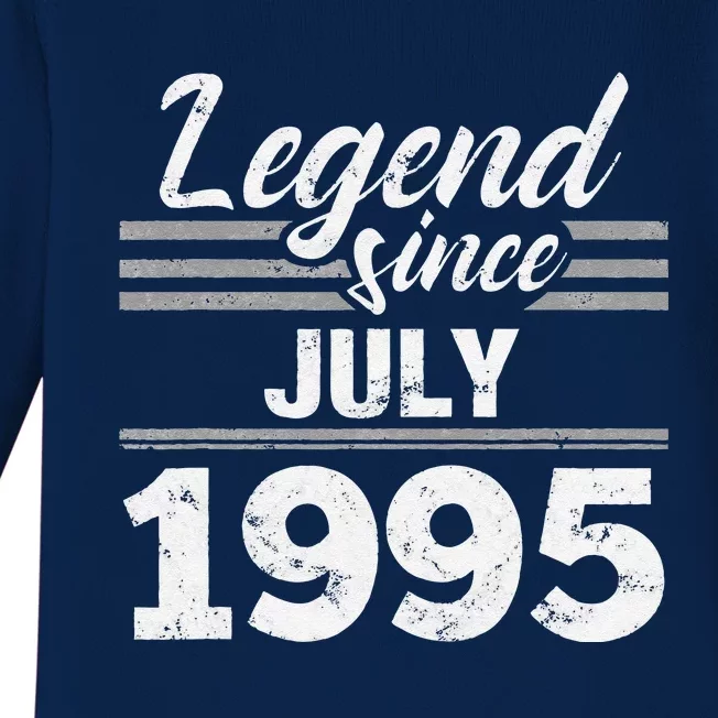 Legend Since July 1995 25th Birthday 25 Year Old Gift Baby Long Sleeve Bodysuit