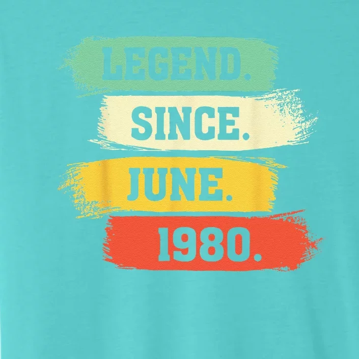 Legend Since June 1980 – Happy Birthday ChromaSoft Performance T-Shirt