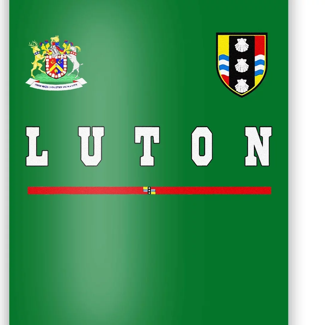 Luton Sportssoccer Jersey Flag Football Poster