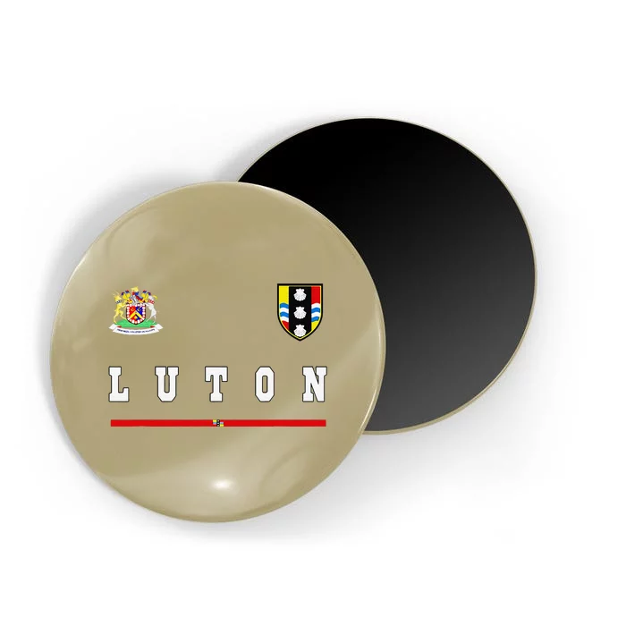 Luton Sportssoccer Jersey Flag Football Magnet