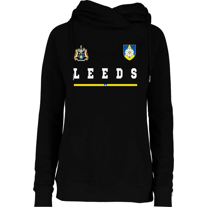 Leeds SportsSoccer Jersey Tee Flag Football Womens Funnel Neck Pullover Hood