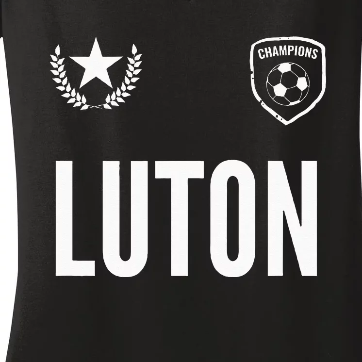 Luton Soccer Jersey Women's V-Neck T-Shirt