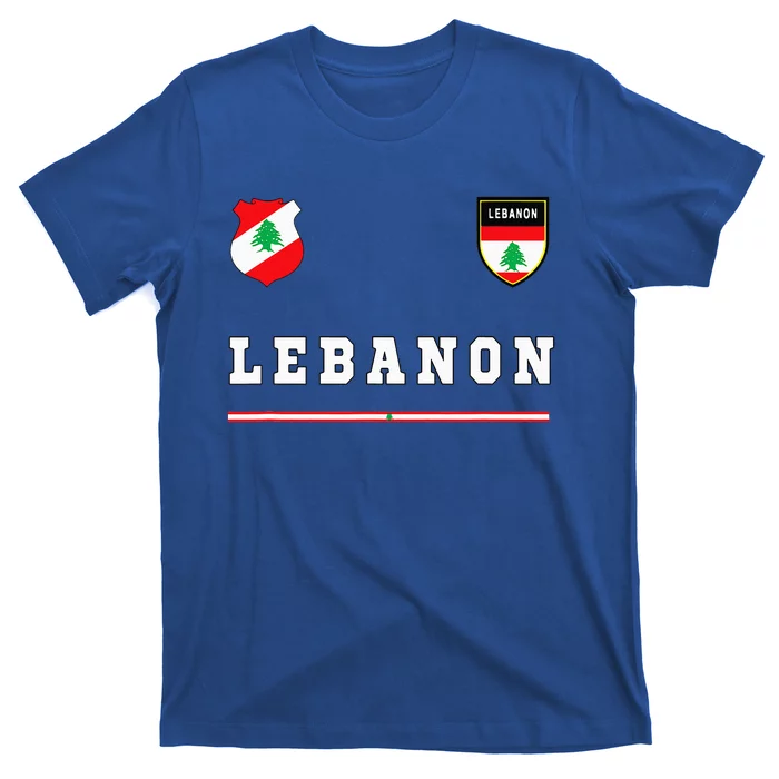 Lebanon Sportsoccer Jersey Flag Football Beirut T-Shirt